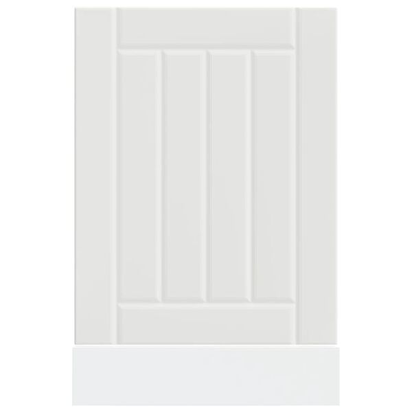 vidaXL Panneau de lave-vaisselle Lucca blanc bois d'ingénierie