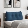 vidaXL Coussin de Dos Bleu 100 x 24 x 50 cm tissu