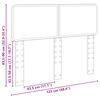 vidaXL T&ecirc;te de lit Ch&ecirc;ne brun 120 cm Bois d'ing&eacute;nierie