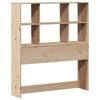 vidaXL Lit biblioth&egrave;que sans matelas 90x190 cm bois de pin massif