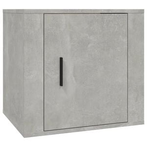 vidaXL Table de chevet Gris b&eacute;ton 50x39x47 cm