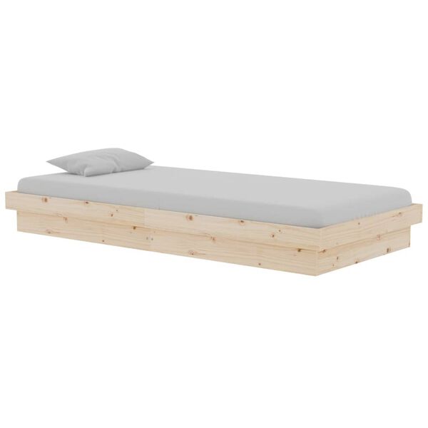 vidaXL Cadre de lit sans matelas bois massif