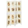 vidaXL Panneau Romdivider Blanc 141,5 x 165 cm MDF