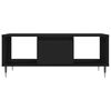 vidaXL Table basse Noir 90x50x36,5 cm Bois d'ing&eacute;nierie