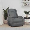 vidaXL Fauteuil inclinable Gris Similicuir