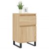 vidaXL Buffets 2 pcs ch&ecirc;ne sonoma 40x35x70 cm bois d'ing&eacute;nierie