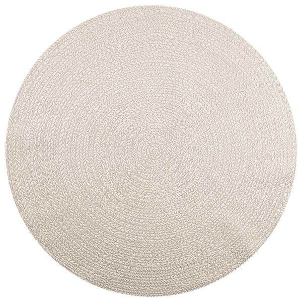 vidaXL Tapis ZIZUR cr&egrave;me &Oslash; 200cm aspect de jute int&eacute;rieur et ext&eacute;rieur