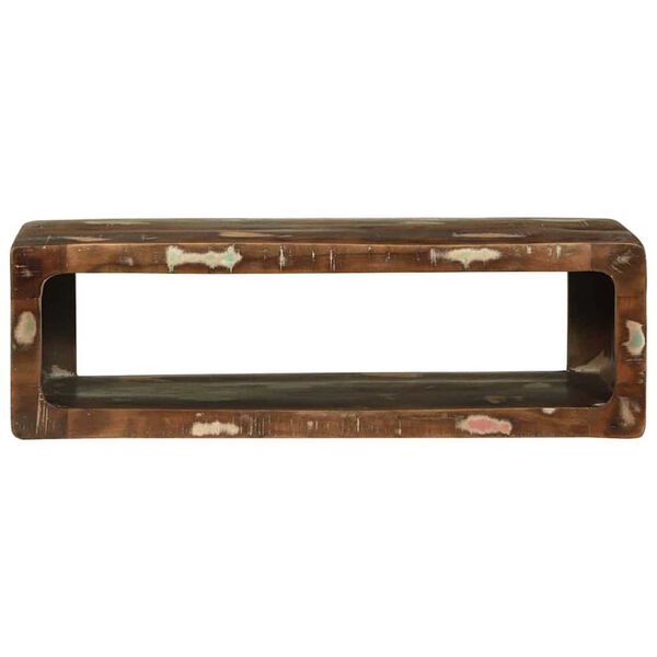 vidaXL Meuble TV 80 x 30 x 25 cm Bois massif de r&eacute;cup&eacute;ration