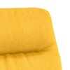 vidaXL Chaise de relaxation Jaune moutarde Tissu