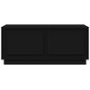 vidaXL Table basse noir 102x50x44 cm bois d'ingénierie