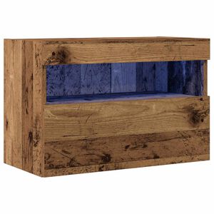 vidaXL Meuble TV mural 60 x 30 x 40 cm Bois ancien Bois d'ing&eacute;nierie