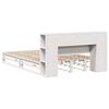 vidaXL Lit biblioth&egrave;que sans matelas blanc 140x200 cm bois massif