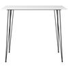 vidaXL Ensemble de bar 7 pcs Blanc et gris