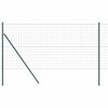 vidaXL Fixation au sol Euro pour cl&ocirc;ture 10 x 1,2 m Vert Maille