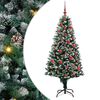 vidaXL Sapin de No&euml;l artificiel Vert 150 cm PVC, Acier et Plastique