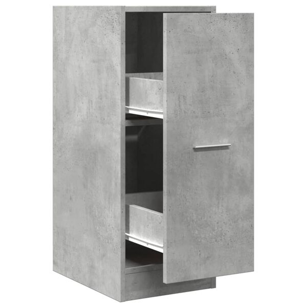 vidaXL Armoire d'apothicaire gris b&eacute;ton 30x41x77,5cm bois d'ing&eacute;nierie