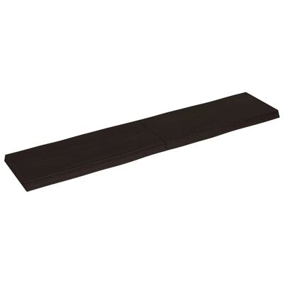 vidaXL Dessus de table bois massif traité bordure assortie