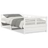 vidaXL Lit de jour sans matelas blanc 90x200 cm bois de pin massif