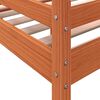 vidaXL Lit haut sans matelas cire marron 90x190 cm bois massif
