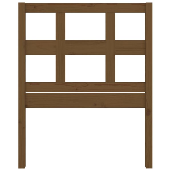 vidaXL Tête de lit Marron miel 80,5x4x100 cm Bois massif de pin