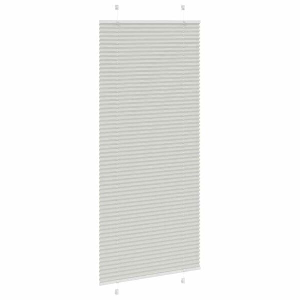 vidaXL Store pliss&eacute; gris clair 90x200 cm largeur du tissu 89,4 cm