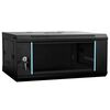 vidaXL Armoire r&eacute;seau avec stockage Noir 60 x 35 x 28 cm Acier