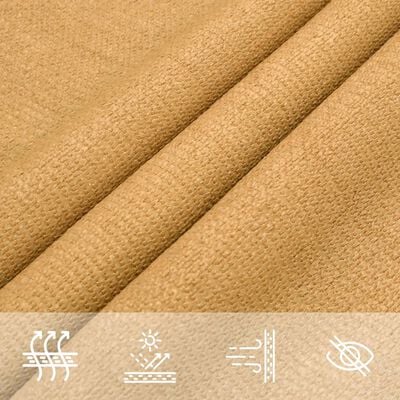 vidaXL Voile d'ombrage 160 g/m² rectangulaire sable 2x2,5 m PEHD