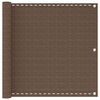 vidaXL &Eacute;cran de balcon Marron 75 x 1200 cm HDPE et Aluminium