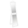 vidaXL Miroir sur pied Blanc 50x200 cm