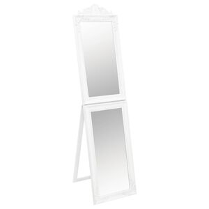 vidaXL Miroir sur pied Blanc 50x200 cm