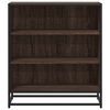 vidaXL Buffet ch&ecirc;ne marron 68x35x76 cm bois d'ing&eacute;nierie et m&eacute;tal