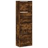 vidaXL Armoire &agrave; chaussures 4 tiroirs rabattables ch&ecirc;ne fum&eacute;