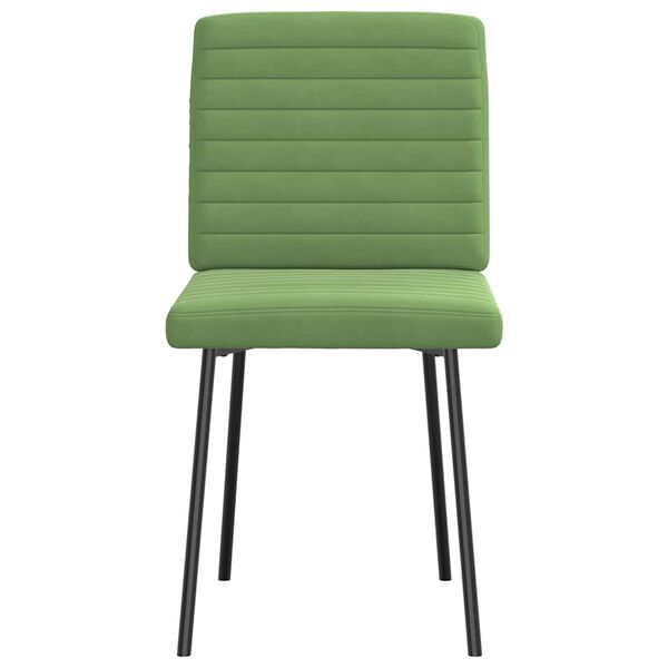 vidaXL Chaises à manger lot de 2 Vert clair Velours