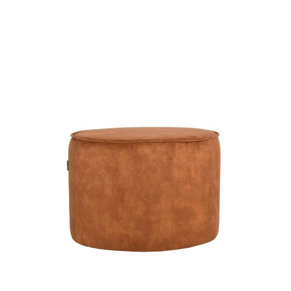 LABEL51 Pouf Tibo 55x55x40 cm Ocre Velours