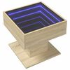 vidaXL Table basse avec LED ch&ecirc;ne sonoma 50x50x45 cm bois d'ing&eacute;nierie