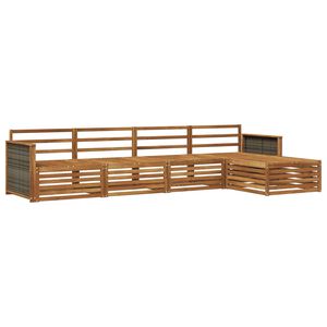 vidaXL Ensemble de canap&eacute;s d'ext&eacute;rieur 5 pc Naturel