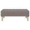vidaXL banc avec coussin Taupe 113 x 57 x 39 cm tissu