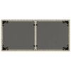 vidaXL Table de jardin dessus en verre gris clair 115x54x74 cm rotin
