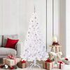 vidaXL Sapin de No&euml;l artificiel avec 300 LED Blanc 180 cm PVC et Acier