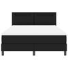 vidaXL Lit &agrave; ressorts avec matelas Noir 160 x 200 cm Simili cuir