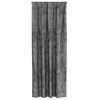 vidaXL Rideaux en velours 2 pcs Gris 245 x 140 cm Velours