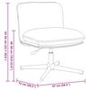 vidaXL Chaise pivotante de bureau beige bouclé comme de la laine tissu