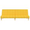 vidaXL Canap&eacute;-lit &agrave; 2 places jaune tissu