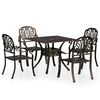 vidaXL Ensemble de bistro 5 pcs Aluminium coul&eacute; Bronze