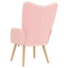 vidaXL fauteuil Rose 62 x 67 x 95,5 cm Tissu Sherpa