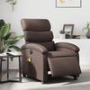 vidaXL Fauteuil de massage inclinable &eacute;lectrique marron similicuir