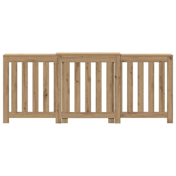 vidaXL Cache-radiateur ch&ecirc;ne artisanal 205x21,5x83,5 cm