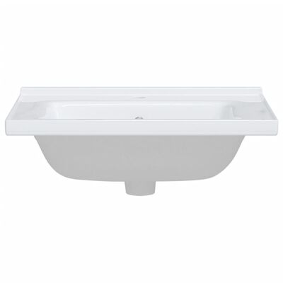 vidaXL Évier salle de bain blanc 61x48x19,5 cm rectangulaire céramique