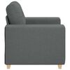 vidaXL Fauteuil Gris fonc&eacute; 100x78x80 cm Tissu