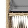 vidaXL Chaises de jardin avec coussins lot de 4 m&eacute;lange beige